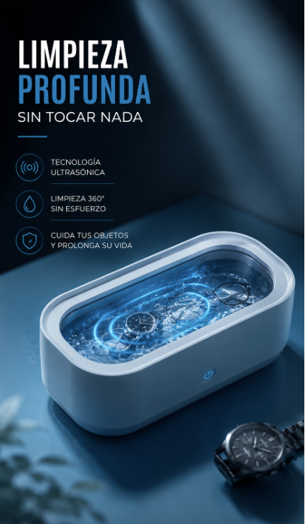 LIMPIADOR ULTRASONICO PARA JOYAS Y GAFAS