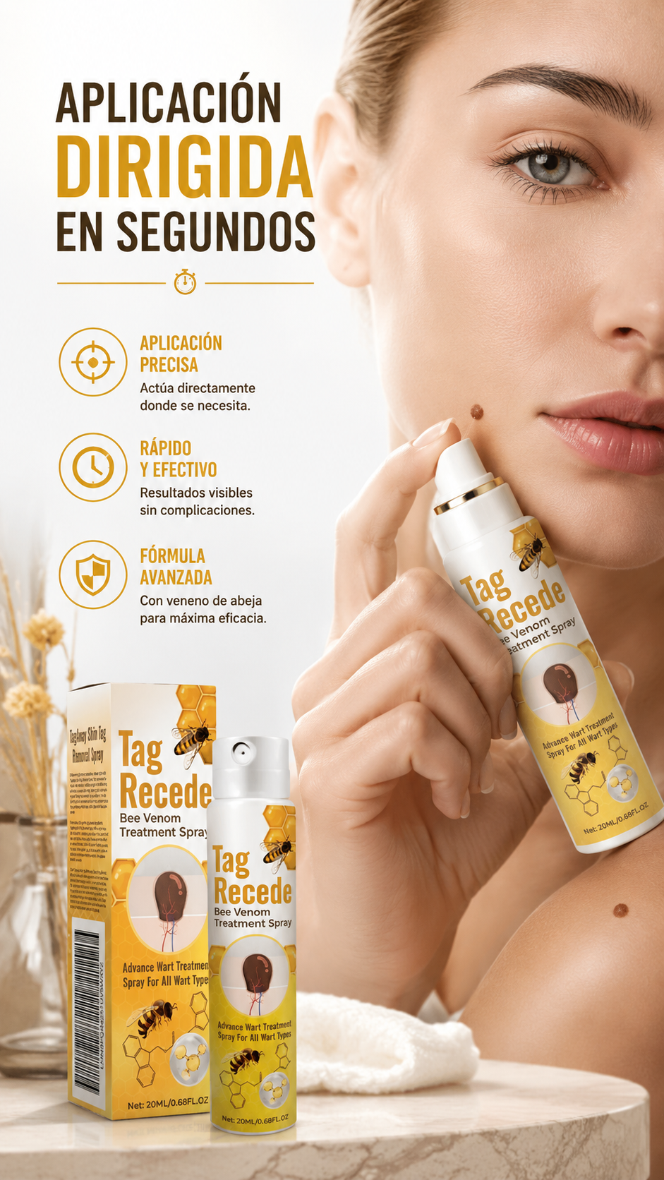 TAG RECEDE Elimina verrugas